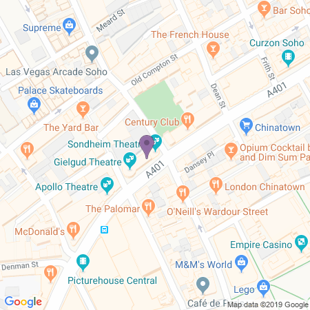 Sondheim Theatre Karta