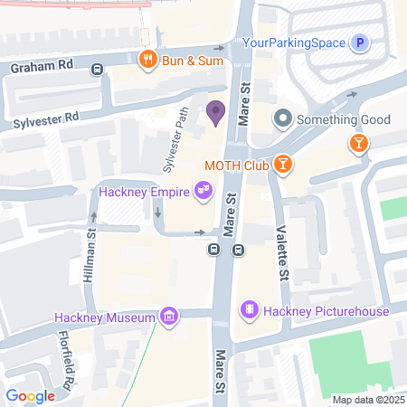 Karta till Hackney Empire