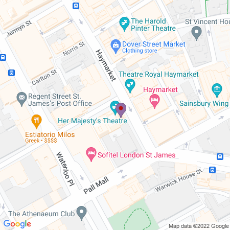 Her Majesty's Theatre (His Majesty's Theatre) Karta