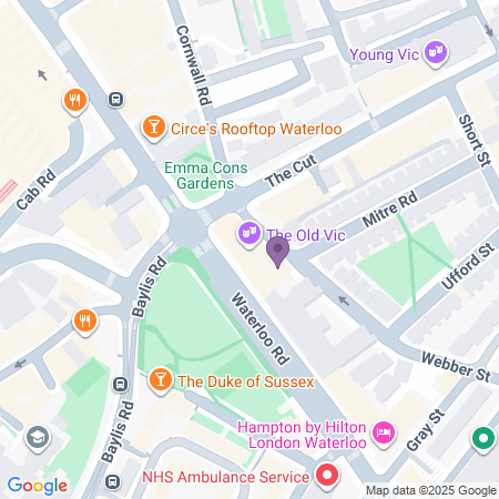 Karta till Old Vic Theatre