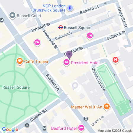 Karta till President Hotel