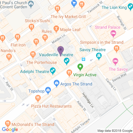 Karta till Vaudeville Theatre