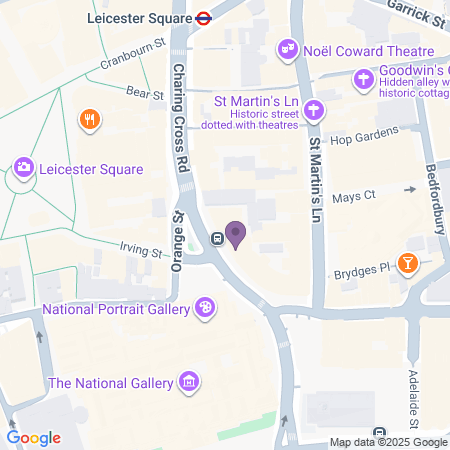 Karta till Garrick Theatre