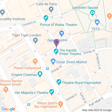 Harold Pinter Theatre Karta