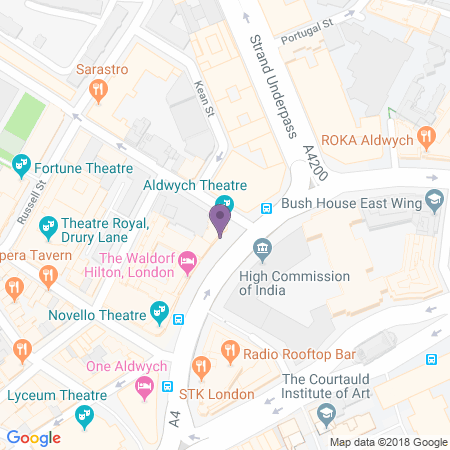Karta till Aldwych Theatre