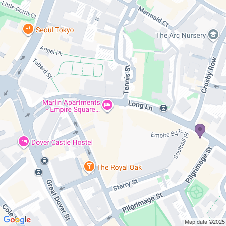 Karta till Gatsby's Drugstore