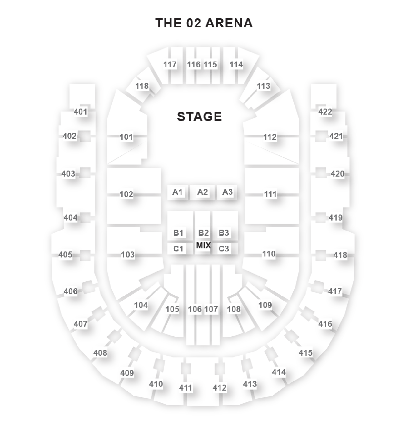O2 Arena Platsöversikt O2 Arena Platsöversikt