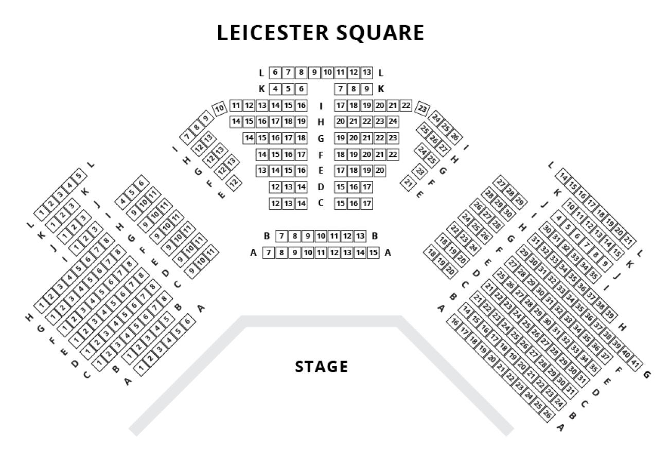 Leicester Square Theatre Platsöversikt Leicester Square Theatre Platsöversikt