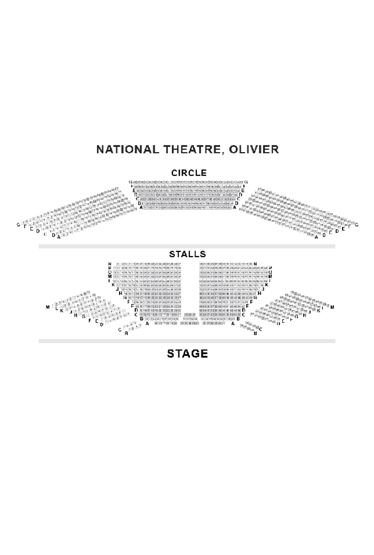 Olivier Theatre (National Theatre) Platsöversikt Olivier Theatre (National Theatre) Platsöversikt