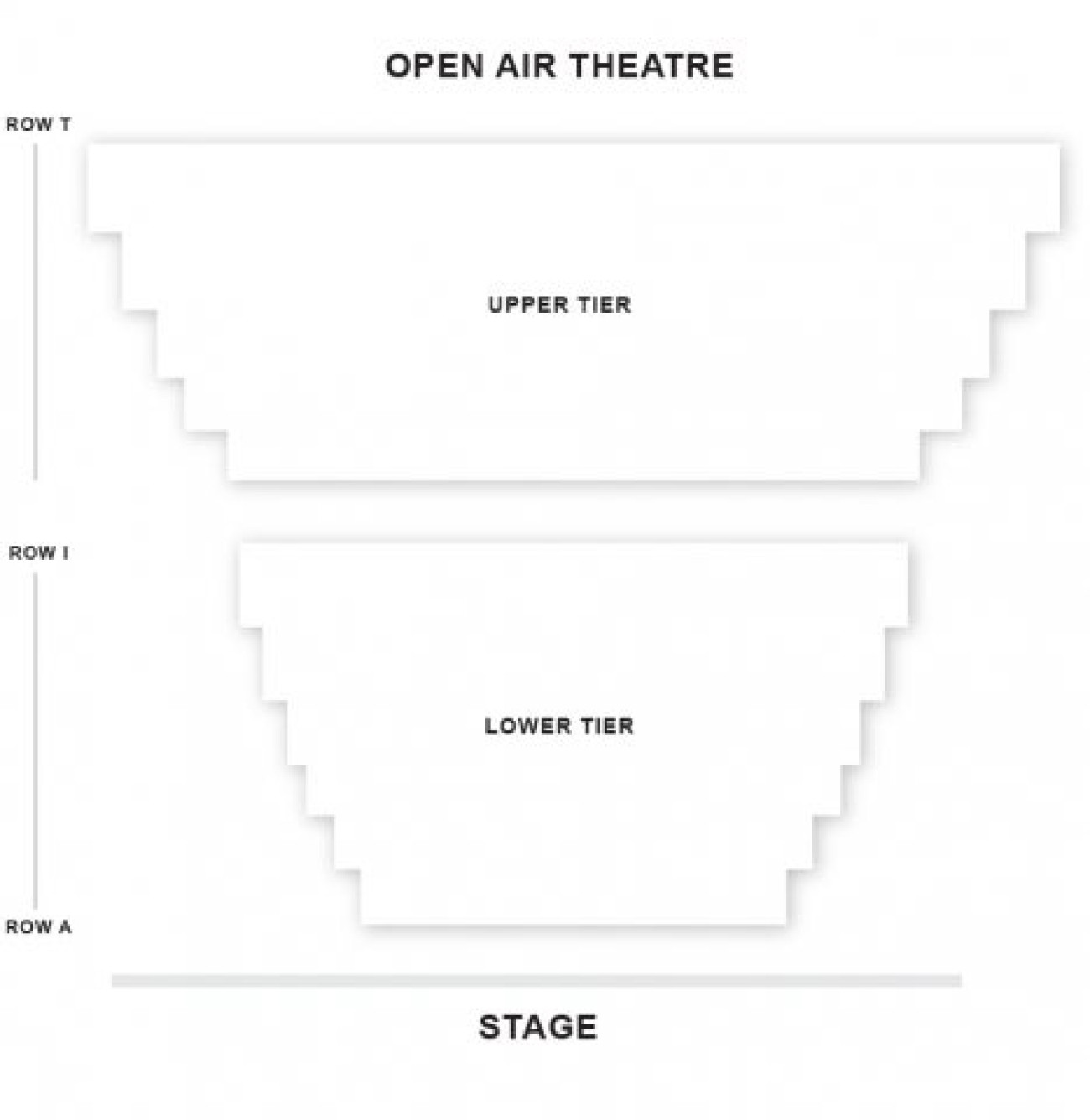 Regent's Park Open Air Theatre Platsöversikt