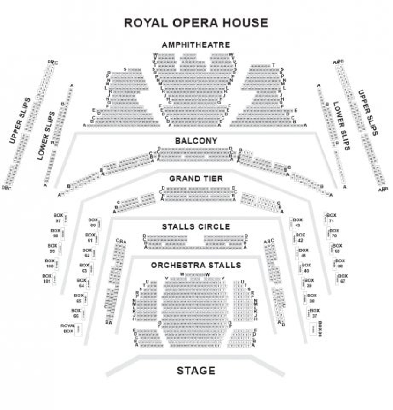 Royal Opera House Platsöversikt